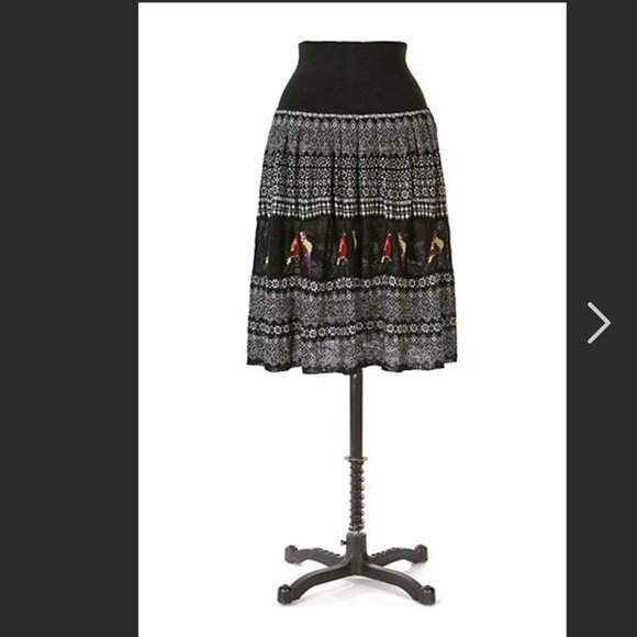 NWT Anthropologie Moth Fair Isle Bird Sweater Skirt Large - Picture 3 of 3